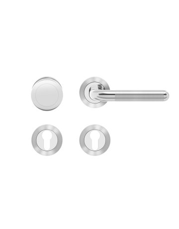Wechsel-Rosettengarnitur Lignano ER35 PZ Edel.pol./matt rechts TS 39-48mm - Karcher Design