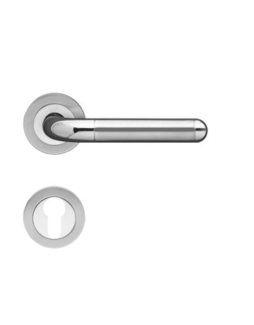 Drücker-Rosettengarnitur LignanoSteel ER35 PZ Edelstahl poliert /matt TS 39-48mm - Karcher Design
