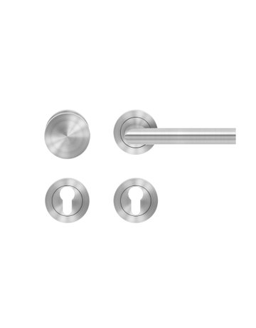 Wechsel-Rosettengarnitur Verona ER37 PZ Edelstahl matt rechts TS 39-48mm - Karcher Design