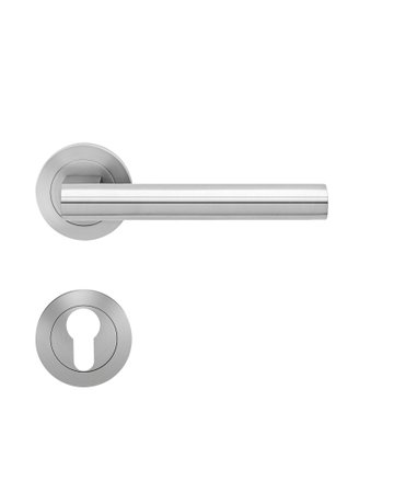Drücker-Rosettengarnitur Madeira ER45 PZ Edelstahl matt TS 39-48mm - Karcher Design - 1