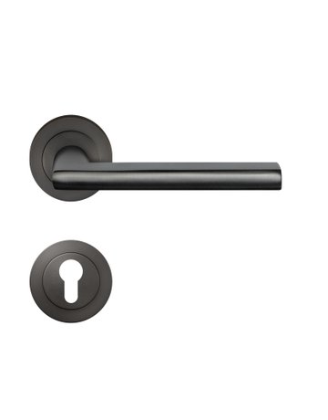Drücker-Rosettengarnitur Montana ER54 PZ Titan grau TS 38-48mm - Karcher Design - 1