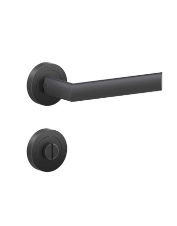 Drücker-Rosettengarnitur Paris ER55-BAD Kosmos schwarz TS 38-48mm - Karcher Design - 4