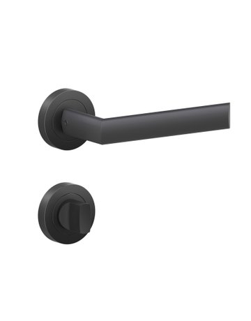 Drücker-Rosettengarnitur Paris ER55-BAD Kosmos schwarz TS 38-48mm - Karcher Design - 2