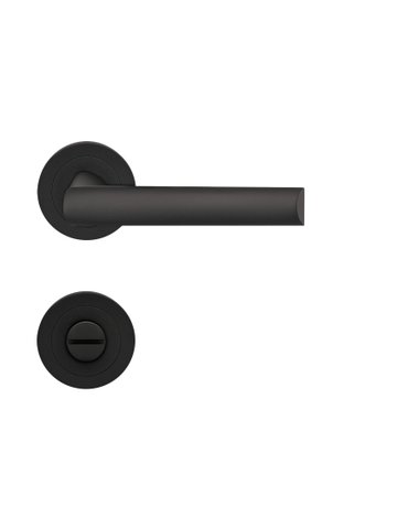 Drücker-Rosettengarnitur Paris ER55-BAD Kosmos schwarz TS 38-48mm - Karcher Design - 1