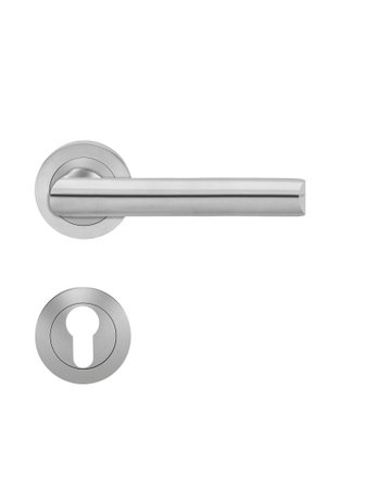 Drücker-Rosettengarnitur Paris ER55-PZ Edelstahl matt TS 38-48mm - Karcher Design
