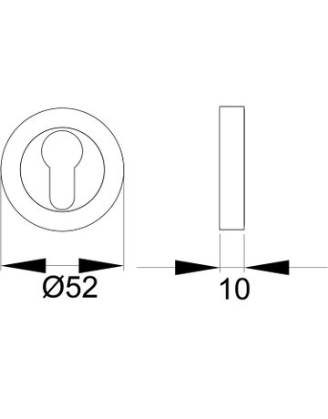 Schutz-Rosette ESR 332 - Karcher Design - 2