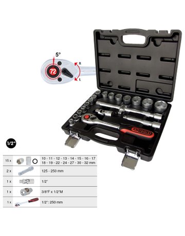 Steckschlüssel-Satz 2" - KS TOOLS - 1
