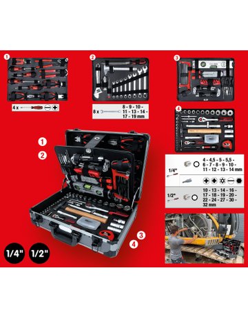 KS Tools Universal-Werkzeugsatz i.Koffer 127-tlg. - 1