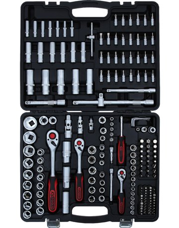 Steckschlüssel-Satz 1/4"+3/8"+1/2" 195-teiligKS Tools - 3