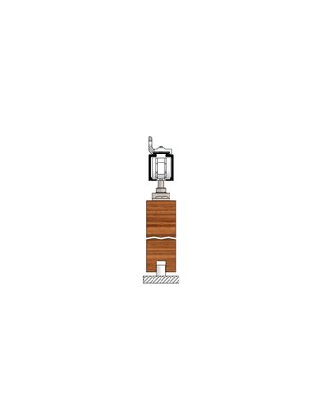 MK-M 140 H111 Schiebegrt. EV1 eloxiert 1-flg. b.140 kg Holz 2000mm - HELM - 2