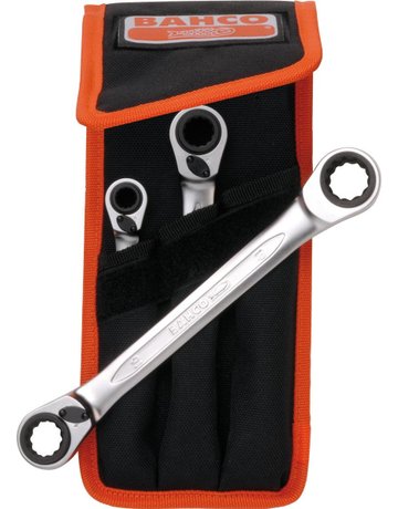 Quadro-Ratschenschl.-Satz SW 8-19mm Bahco - 1