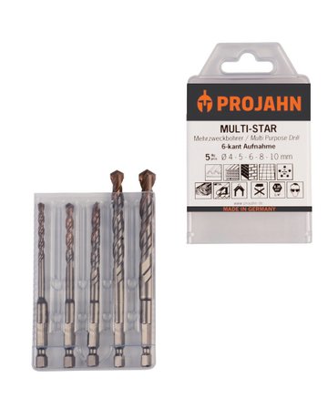 Multi-Star Satz 5-tlg. 6-kant 4, 5, 6, 8, 10 mm - PROJAHN - 1