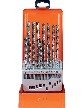 Metallkassette DIN 340 HSS-G 19tlg 1-10/0,5 mm - PROJAHN - 1