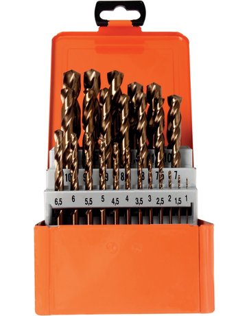 HSS-Co-Spiralbohrersatz 25-teilig Ø 1-13mm 0,5mm steigend - PROJAHN