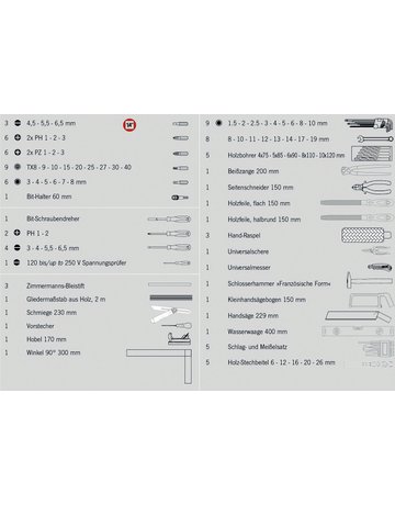 Schreiner Werkzeugkoffer 96tlg - PROJAHN - 3