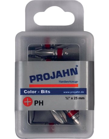 1/4" markierter Bit Phillips Nr 3. 10er Pack L25 mm - PROJAHN