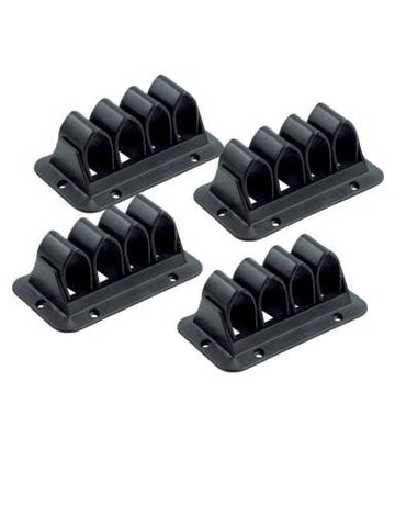 Kabelklemme für 5 Kabel schwarz Set 'a 4 St. - Topform - 1