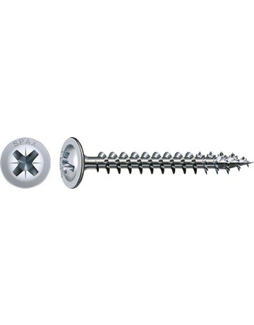 Universalschraube Rückwandkopf 4x20mm,Vollgw,Kreuzschlitz Z2,WIROX - SPAX