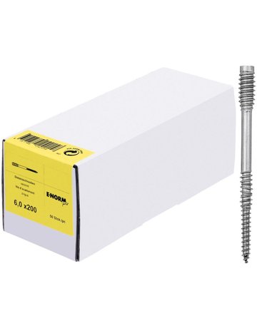 Distanzschraube verzinkt 6,0 x 80 mm mit TX 25 - E-NORMpro - 1