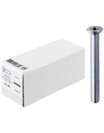 Senkkopfschraube DIN 965 M 5x 40 KP verzinkt - E-NORMpro - 1