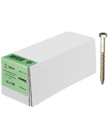 Sechskant-Holzschraube DIN 571 8x50 Edelstahl A2 - E-NORMpro - 1