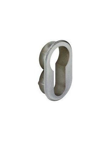 PZ Rosette vernickelt 7420 oval 25 X 41 mm - JuNie - 1