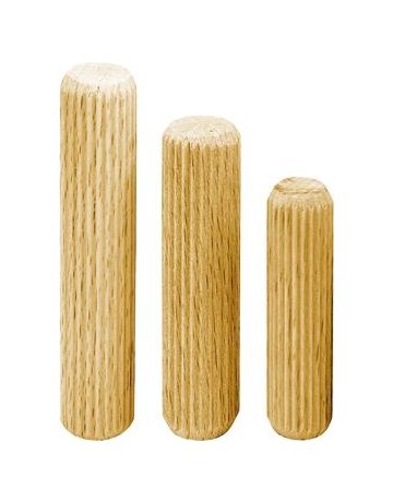 Riffeldübel Buche 8 x 50 mm VE Karton à 1 kg - facett