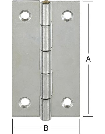 Scharnier schmal verzinkt - VORMANN - 1