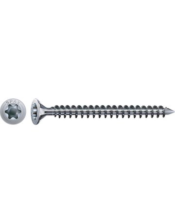 Holzbauschraube 12 mm, Senkkopf, T-STAR plus, Fräsrippen,  CUT-Spitze, Vollgewinde, WIROX - SPAX - 1