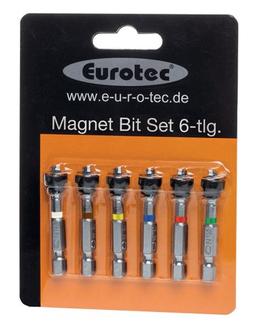 Magnet-Bit-Set 50 mm 6-teilig TX 10/15/20/25/30/40 - Eurotec - 1