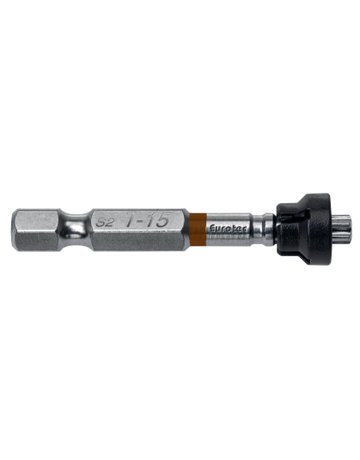 Magnet-Bit-Set 50 mm 5-teilig TX 15 braun - Eurotec