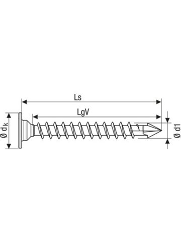 RÜCKWANDKOPF OHNE LINSE T-STAR PLUS T20 3,5x40 - SPAX - 6