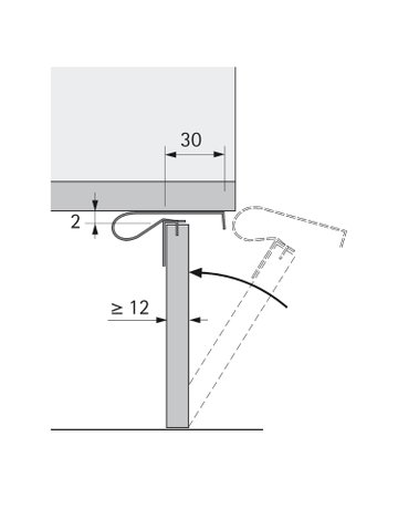 Blendenhalter "TurboClip" für Frontblenden - Hettich - 2