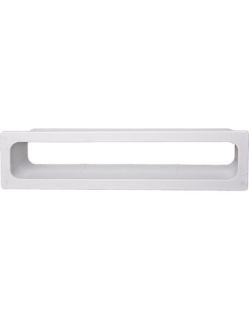 Blende, BL 3229, mit Schacht B300 x H61 x T38mm, Nylon, weiß - Normbau - 1