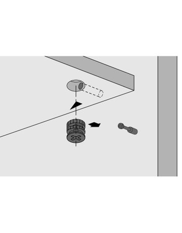 HETTICH Exzenter-Verbindungsbeschlag Rastex 15, ZDG - Hettich - 3
