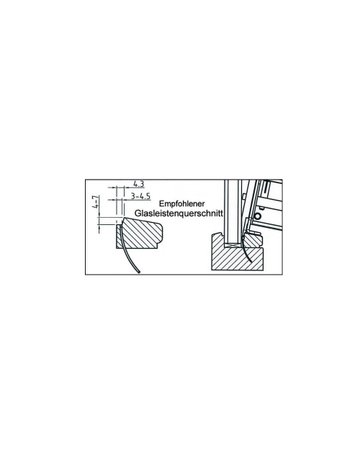 Glasleistennagler für Silikon- und Trockenverglasung - PREBENA - 3