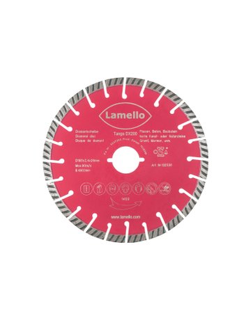 Dia-Trennscheibe für Tanga DX200 D=180 mm für Schnitttiefe bis 60 mm - Lamello
