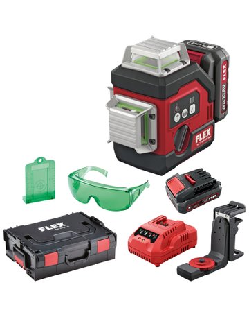 Aktion Akku Laser ALC 3/360-G/R 10.8 Set + Stativ - Flex - 1