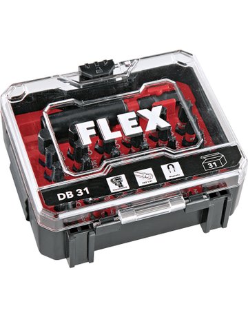 FLEX Bit-Set DB31, 31-teilig, Schlagfest, 1/4" Sechskant - 3