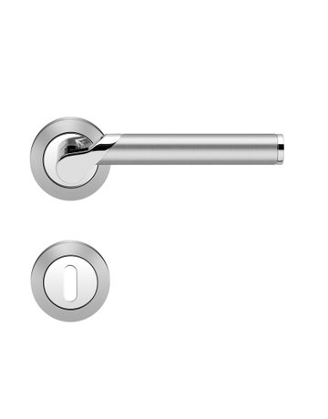 Drücker-Rosettengarnitur Starlight R38 BB Chrom/Edelst.matt TS 39-48mm - Karcher Design