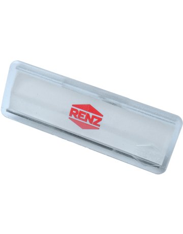 Namensschild ohne Sperre 65 X 20 mm für Einlage 60 x 15 x 0,5 mm - Renz - 1