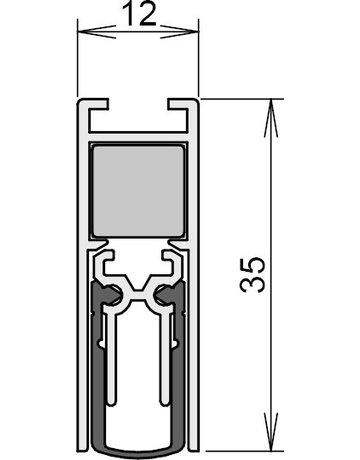 Türabdichtung Doppeldicht M-12/35 - Athmer - 3