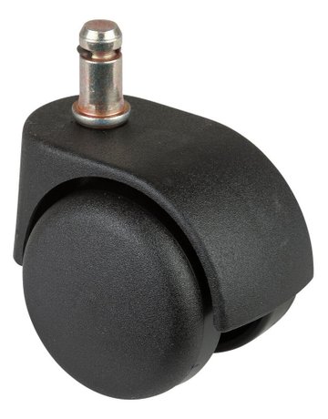 MB-Bürostuhlrolle, Rad Ø 50mm G10.050, inkl. stift, Kunststoff schwarz - BS ROLLEN - 86026211