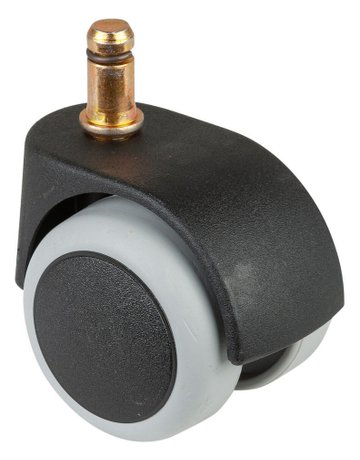 MB-Bürostuhlrolle, Rad Ø 50mm G15.050, Einschlagstift, Kunststoff sw - BS ROLLEN - 86026213