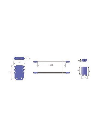 LED Verlängerung MP2 24VDC maximal 8A, Leitung 1.8m, sw - Halemeier - 4