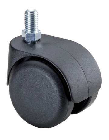 MB-Bürostuhlrolle, Rad Ø 50mm G15.050, Gewindestift, Kunststoff schwarz - BS ROLLEN - 1