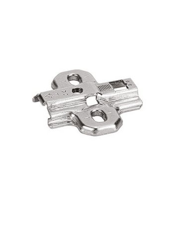 Möbel- Kreuzmontageplatte, Distanz 3mm, Intermat 9000, 72985, vernickelt - Hettich - 1