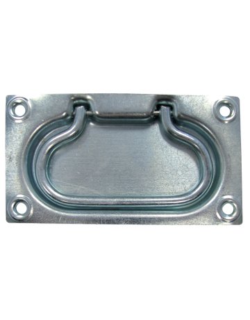 Einlass-Kistengriff verzinkt 90 X 130 mm - HSI - 1