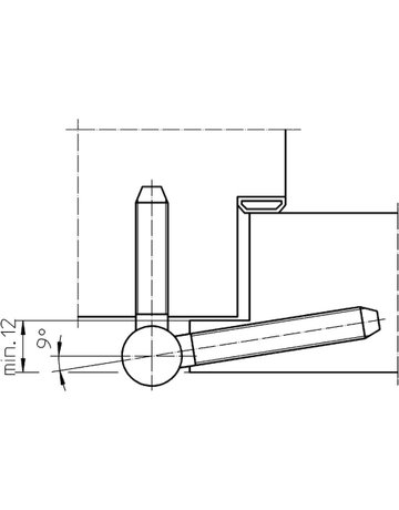 Einbohrband BAKA A 1-15 2tlg.,15mm topzink - SIMONSWERK - 4