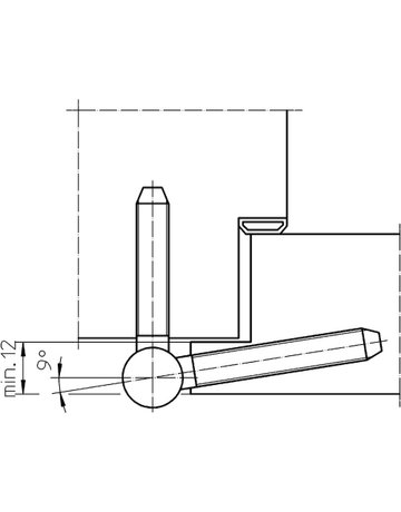 Einbohrband BAKA C 1-15 WF 3tlg.,15mm topzink - SIMONSWERK - 4